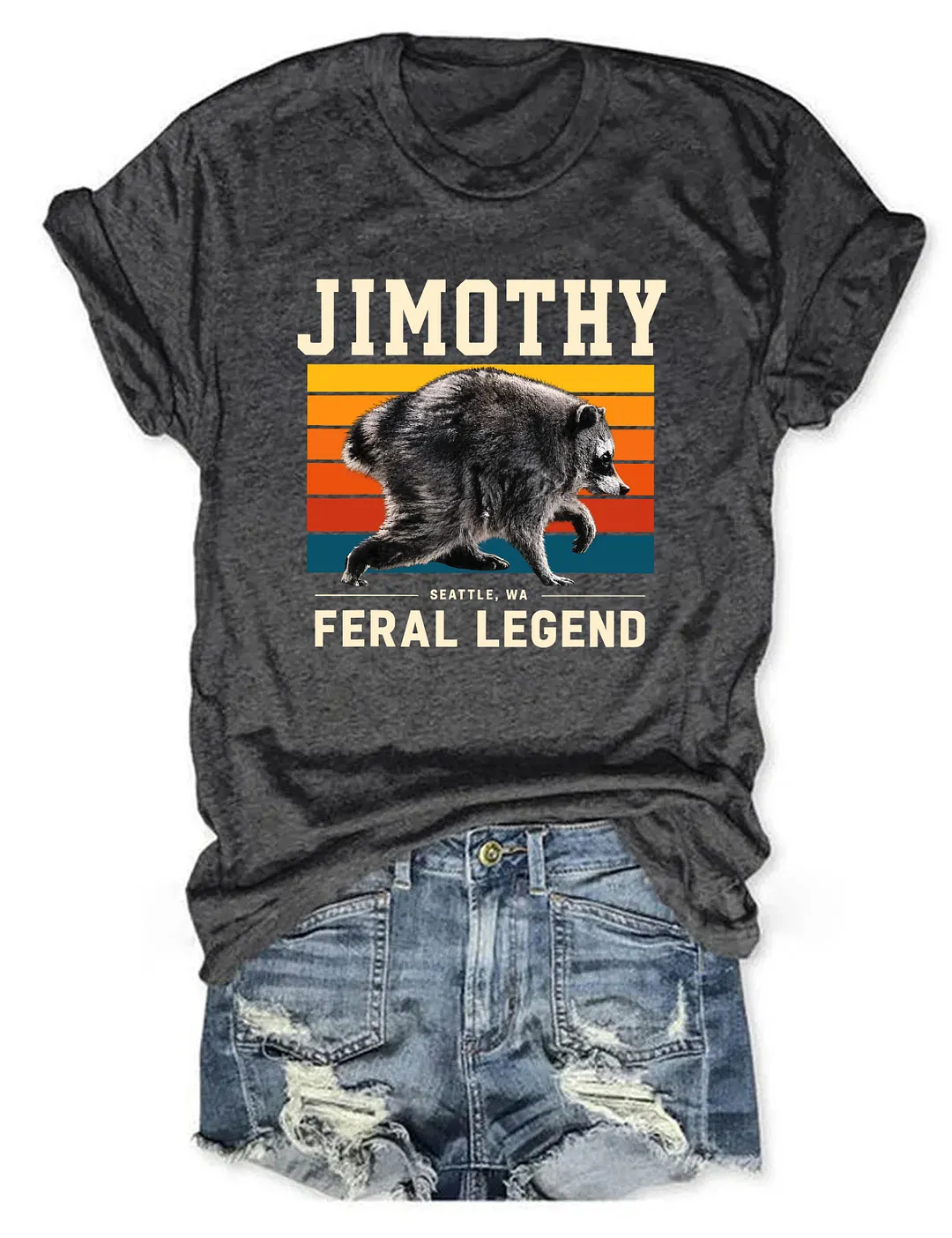 Jimothy Feral Legend Raccoon T-shirt