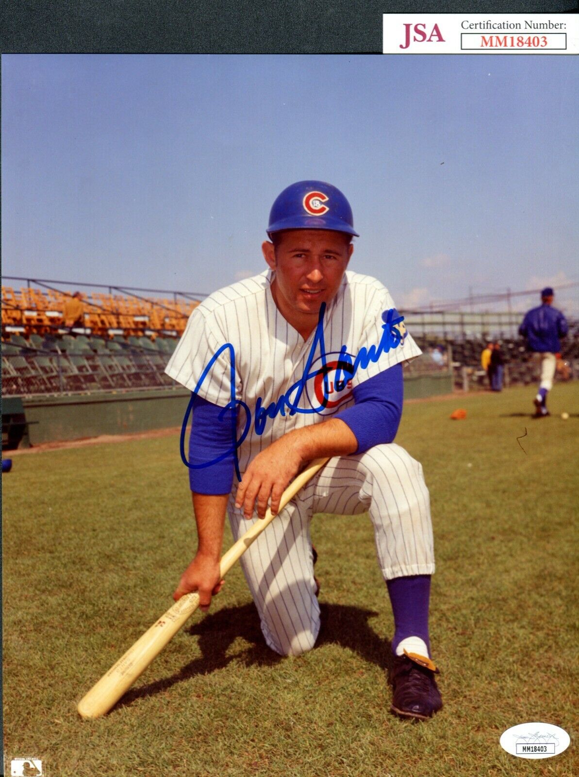 JSA Ron Santo Autographed Signed AUTO 8x10 Photo Poster painting Chicago Cubs TRB 619