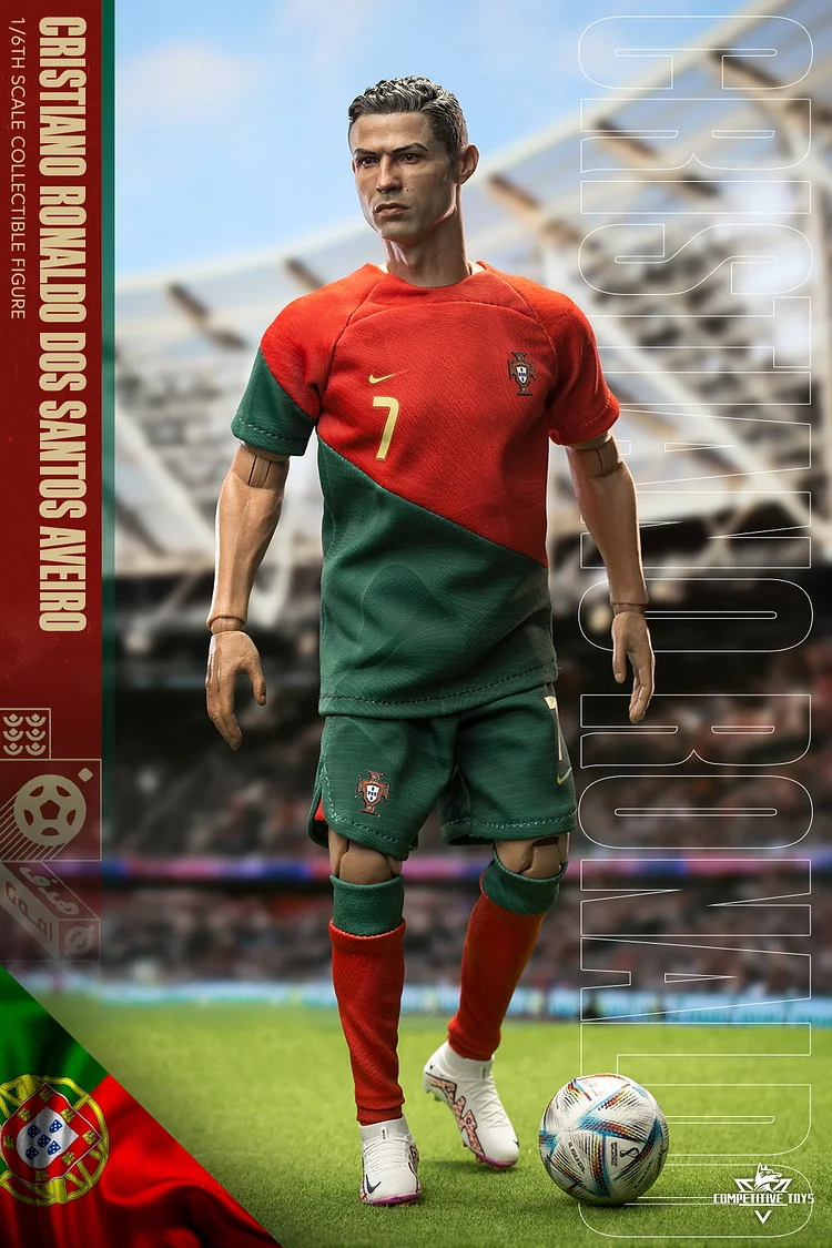 Pre-order Competitive Toys Com002 1/6 Action Figure 2022 World Cup  Cristiano Ronaldo