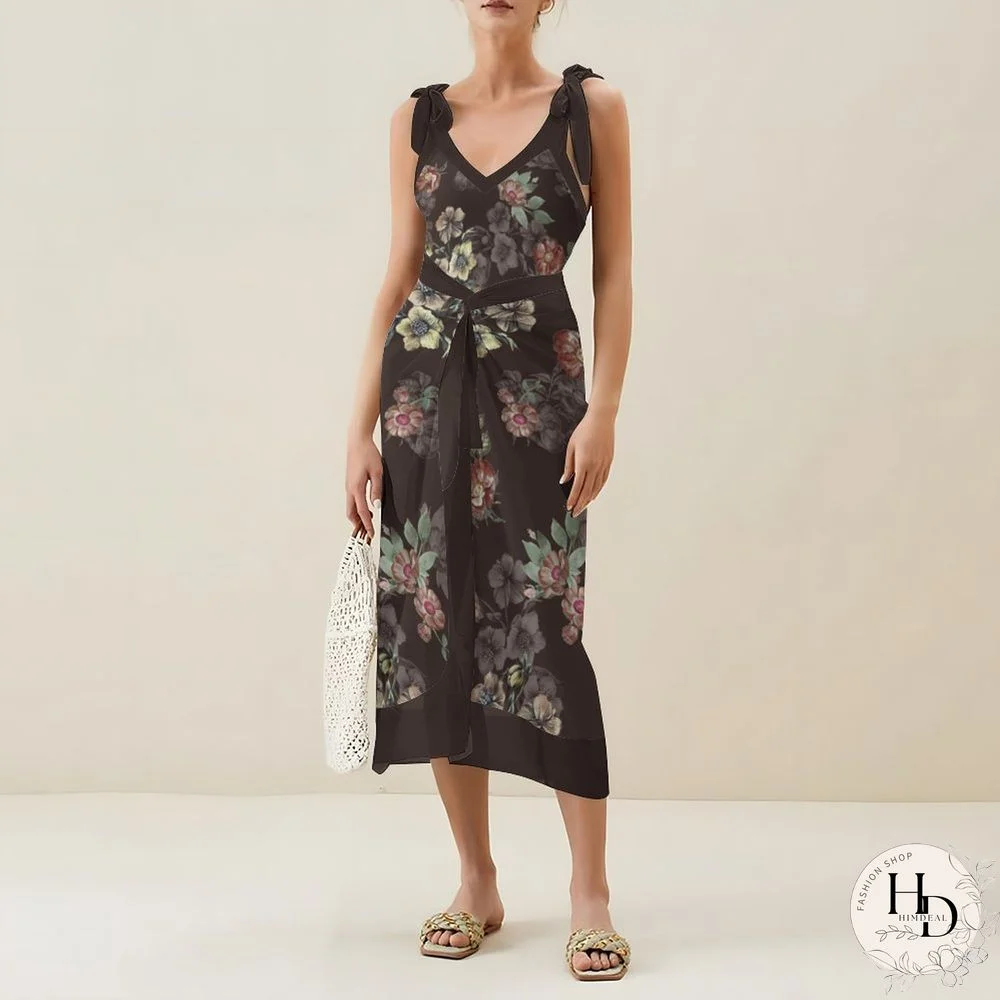 Casual Printed One-Piece Swimsuit And Cover Up