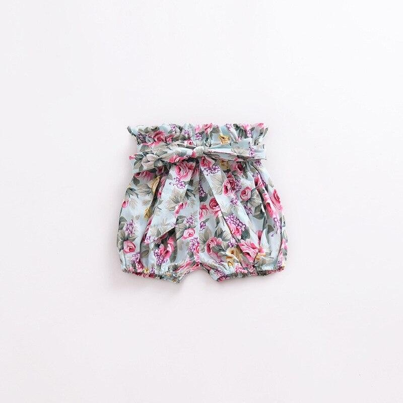 2021 Summer Baby Girls Shorts Bow Knot Ruffle Bread Lanterns Shorts Big PP Pants Girl Shorts Summer Toddler Clothing
