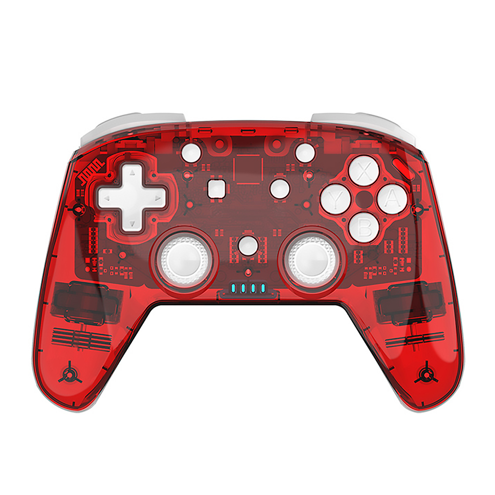 

Wireless Gamepad Joystick Bluetooth-compatible Console Joypad for NS PRO PC (Red), 501 Original