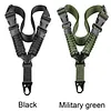 50PCS Nylon American-Style Braided Paracord Strap with Metal Buckle Vertical Single Point Gun Sling Shoulder Strap Woven Diagonal Single-Point Straps Ropes for Outdoors Training Mountaineering