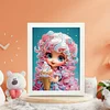 Cartoon Little Girl Diamond Art Painting Kits with Frame 