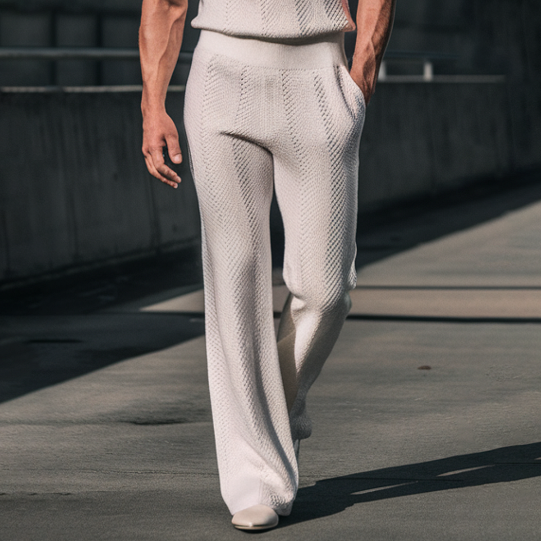 Men's Polo Collar Knitted Suit-inspireuse