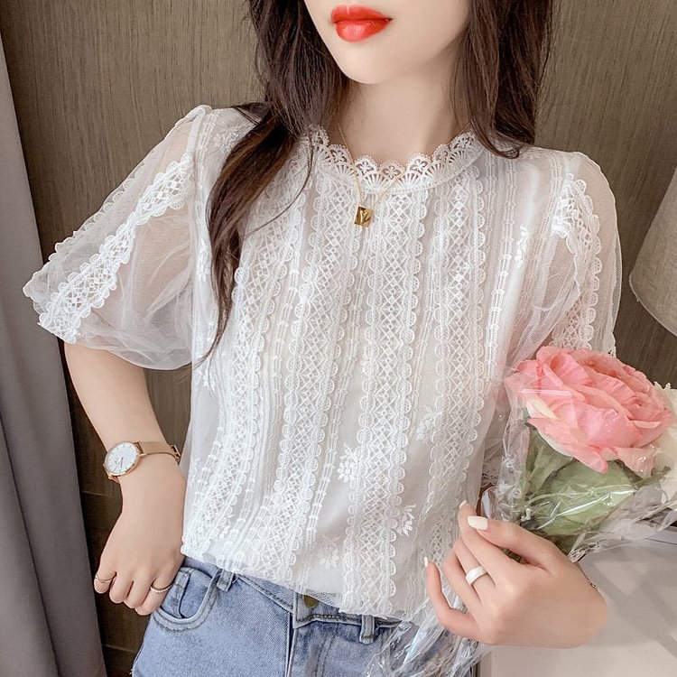 Shift Paneled Sweet Shirts & Tops