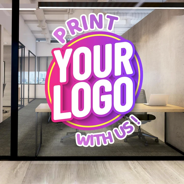 Customized Wall Decal with Logo for Your Office or Home, Wall Decoration, Custom Business Logo