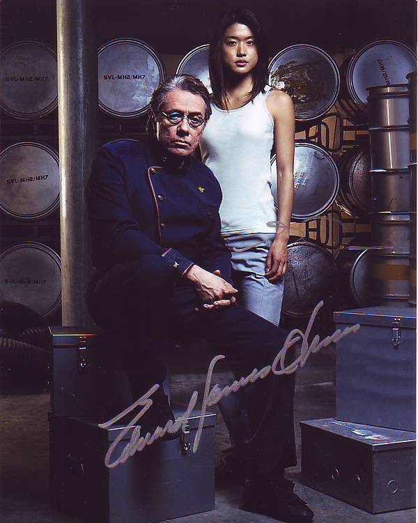 GRACE PARK & EDWARD JAMES OLMOS signed autographed BATTLESTAR GALACTICA Photo Poster painting