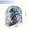 Christmas Acrylic DIY 5D Diamond Art Painting Napkin Holder Set (Snowman)