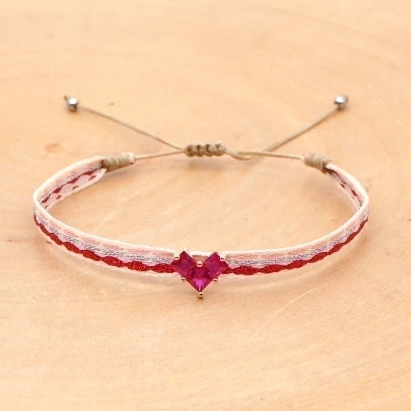 1 Piece Fashion Letter Devil’s Eye Copper Knitting Inlay Zircon Bracelets