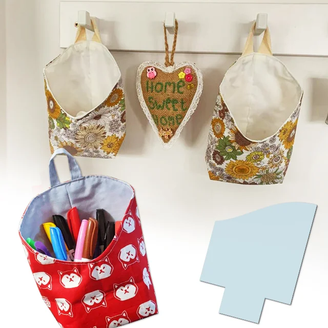 Versatile Fabric Hanging Basket - Instructions + Template Set Included