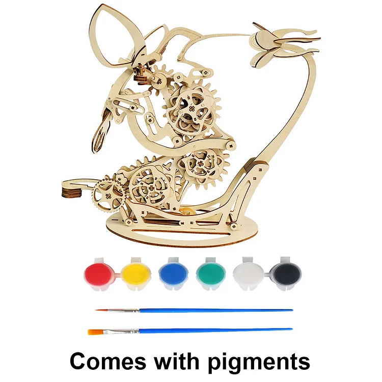3D wooden mechanical hummingbird 🐦 + wooden mechanical turtle 🐢 2 free shipping