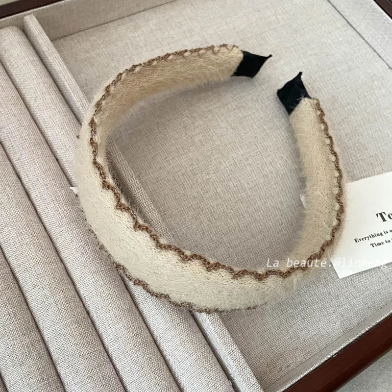 Elegant Retro Solid Color Cloth Hair Band