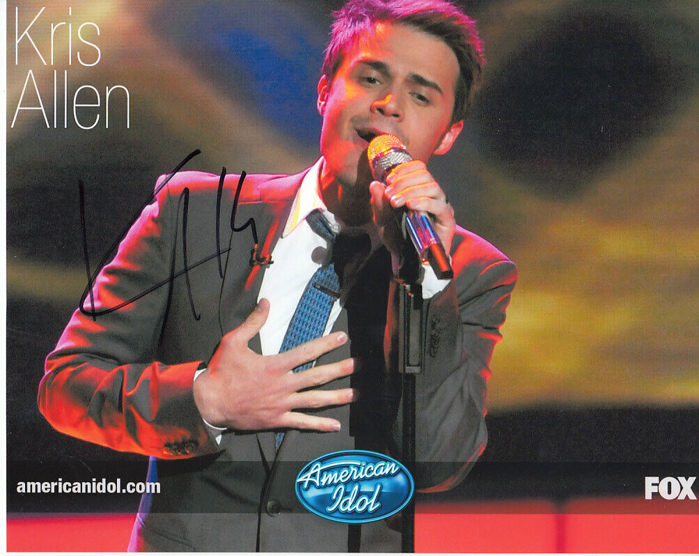 (12) American Idol finalist autographed signed autograph 8x10 Photo Poster paintings Kris Allen