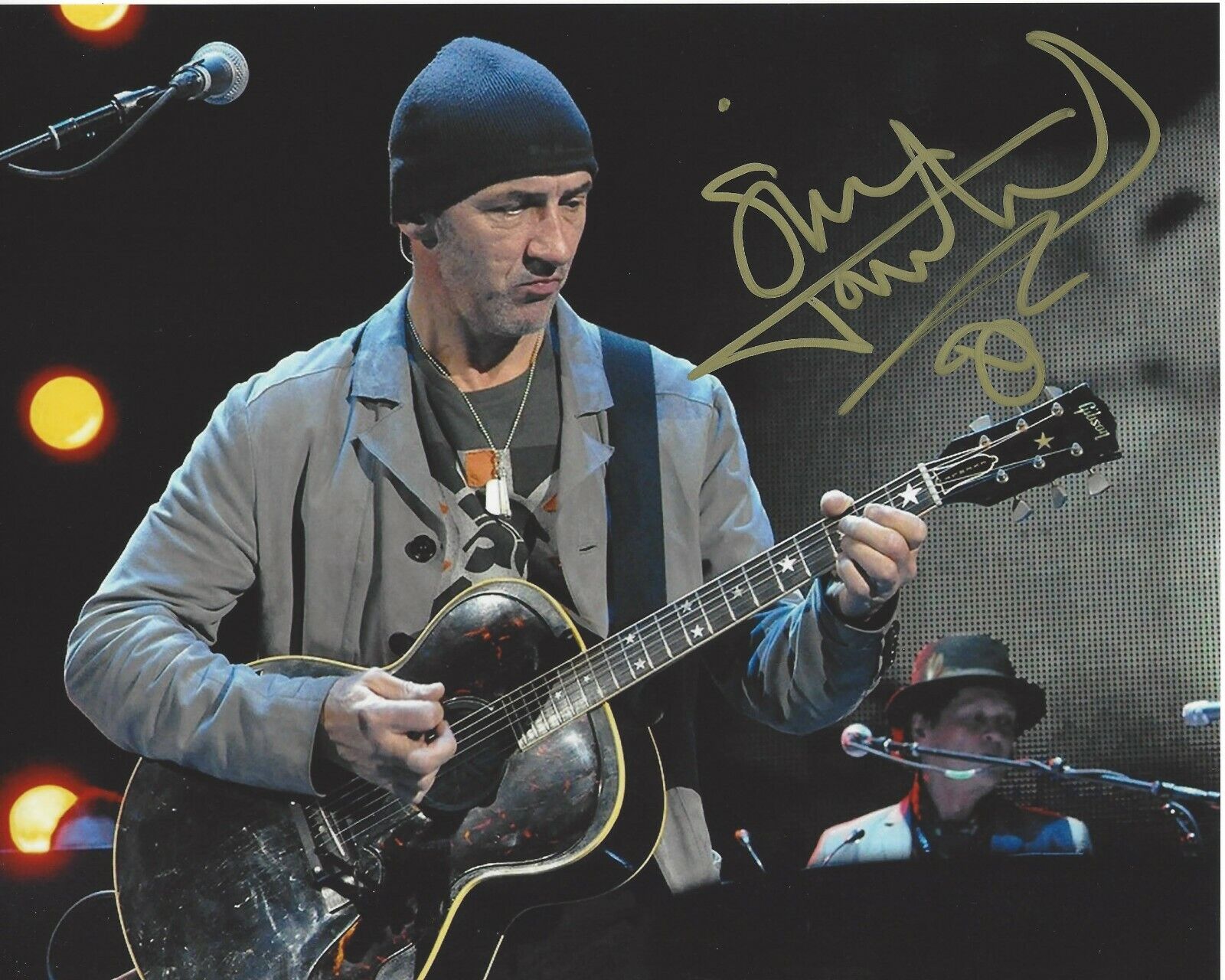 SIMON TOWNSHEND SIGNED 8x10 GUITAR Photo Poster painting A w/COA THE WHO BAND MEMBER