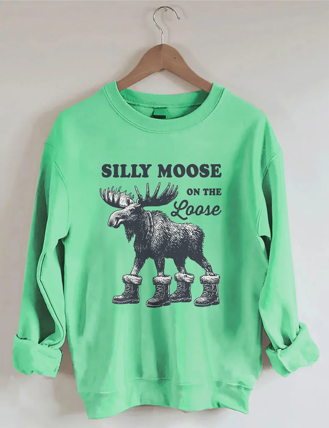 Silly Moose On The Loose Sweatshirt