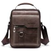Men's Retro Vertical Portable Business Casual Leather Bag