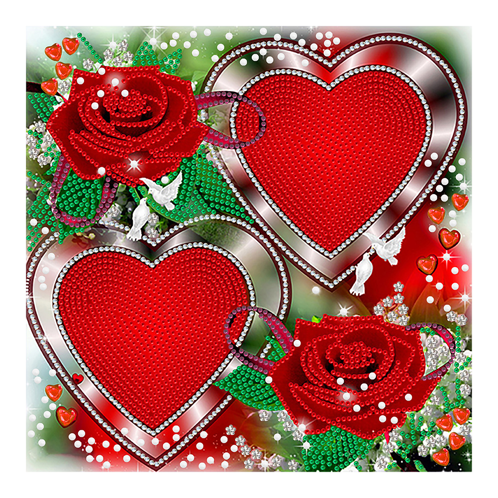 

Love Rose - Special Shaped Diamond Painting - 30*32CM, 501 Original
