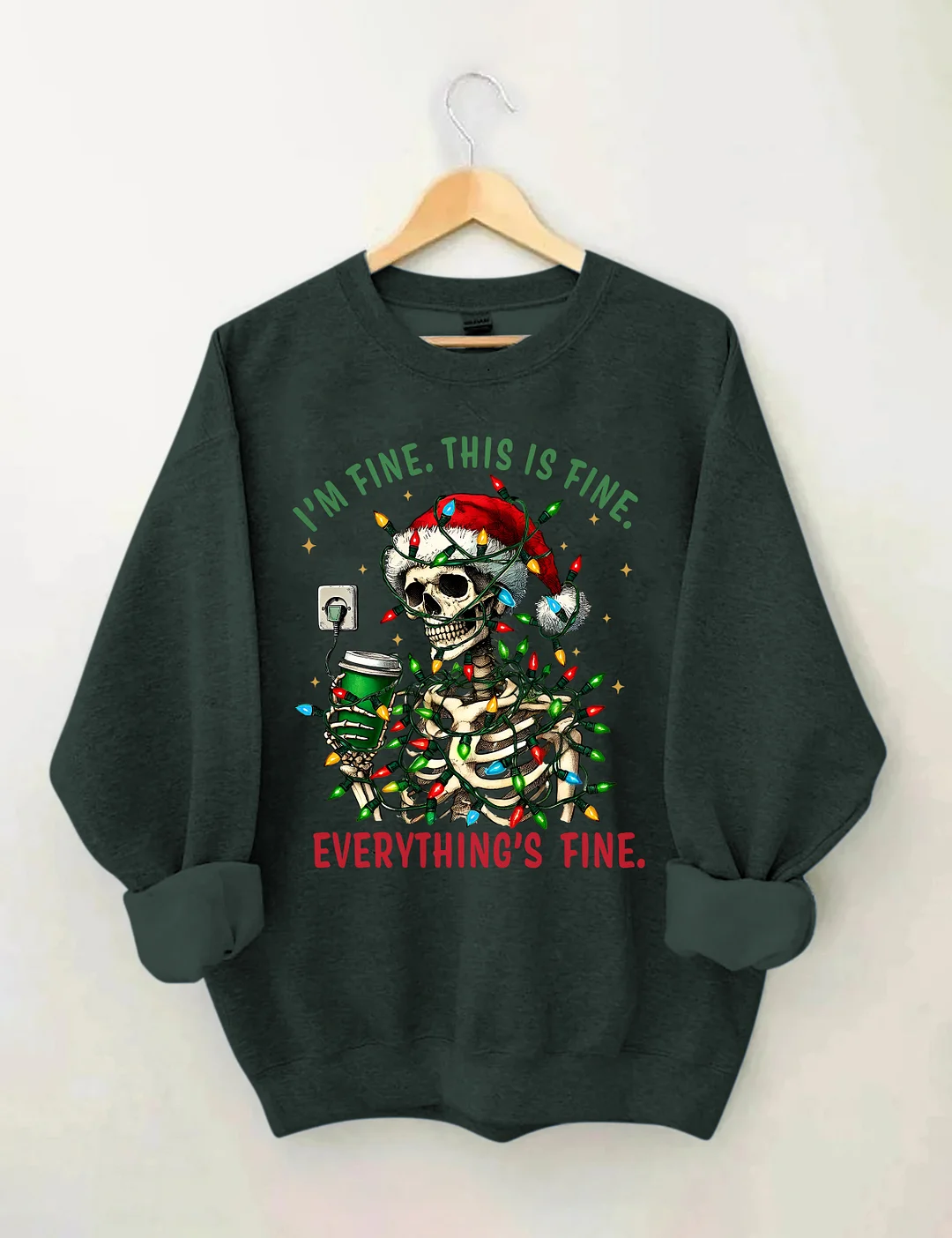 I'm Fine This Is Fine Everything&rsquo;s Fine Sweatshirt