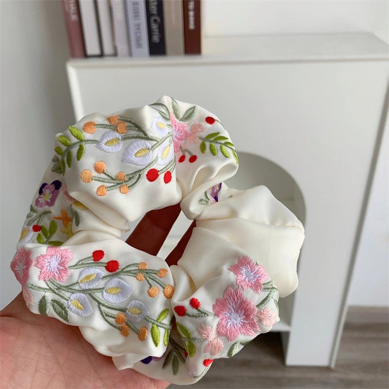 Elegant Minimalist Women’s Flower Cloth Hair Tie