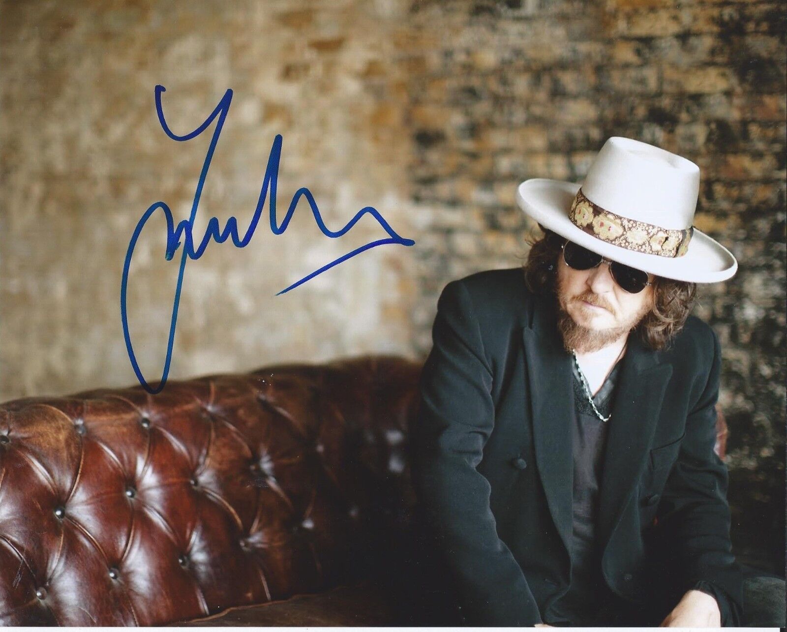 ZUCCHERO FORNACIARI SIGNED AUTOGRAPHED 8X10 Photo Poster painting ITALIAN ROCK GUITARIST #2