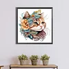 Diamond Painting -DIY Round Drill Cat