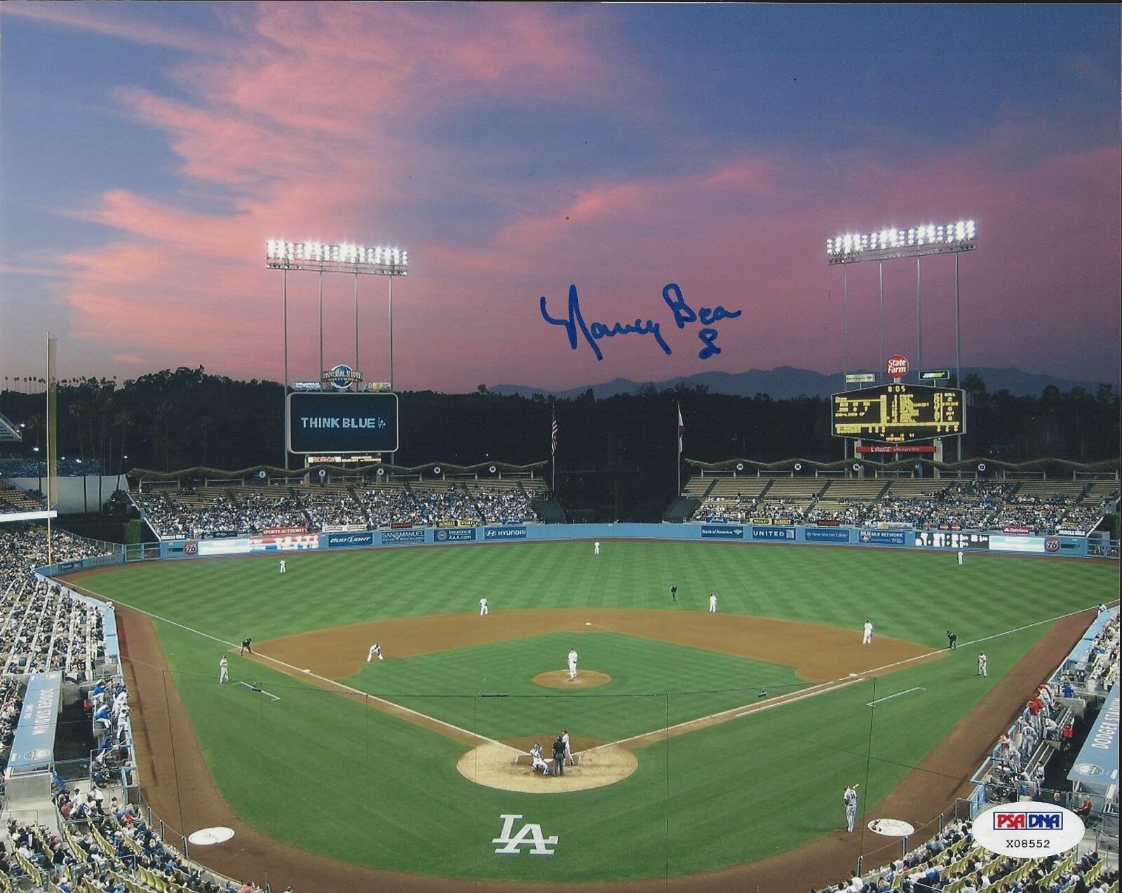 Nancy Bea Hefley Dodgers Stadium signed 8x10 Photo Poster painting PSA/DNA #X08552