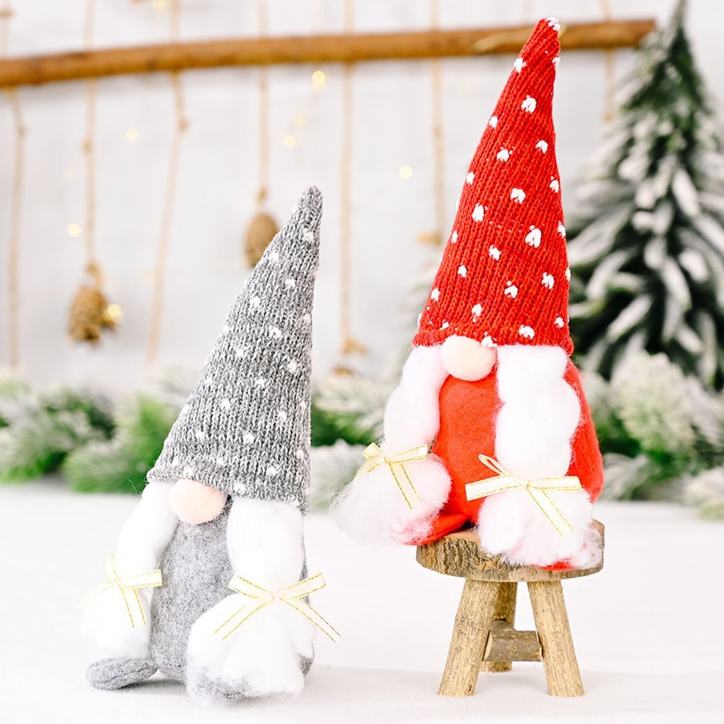 Handmade Plush Gnome Sisters With Large Braids、、sdecorshop