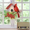 >SALE<Acrylic Single-Sided DIY Diamond Painting Hanging Pendant (Bird House Cardinal)