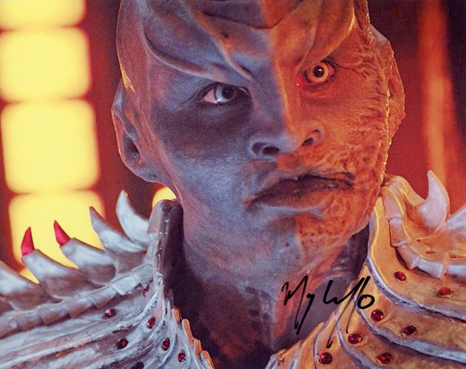 ~ MARY CHIEFFO Authentic Hand-Signed L'Rell Star Trek: Discovery