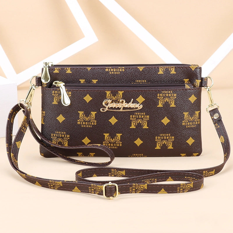 Women’s Small PU Solid Color Elegant Streetwear Square Zipper Square Bag