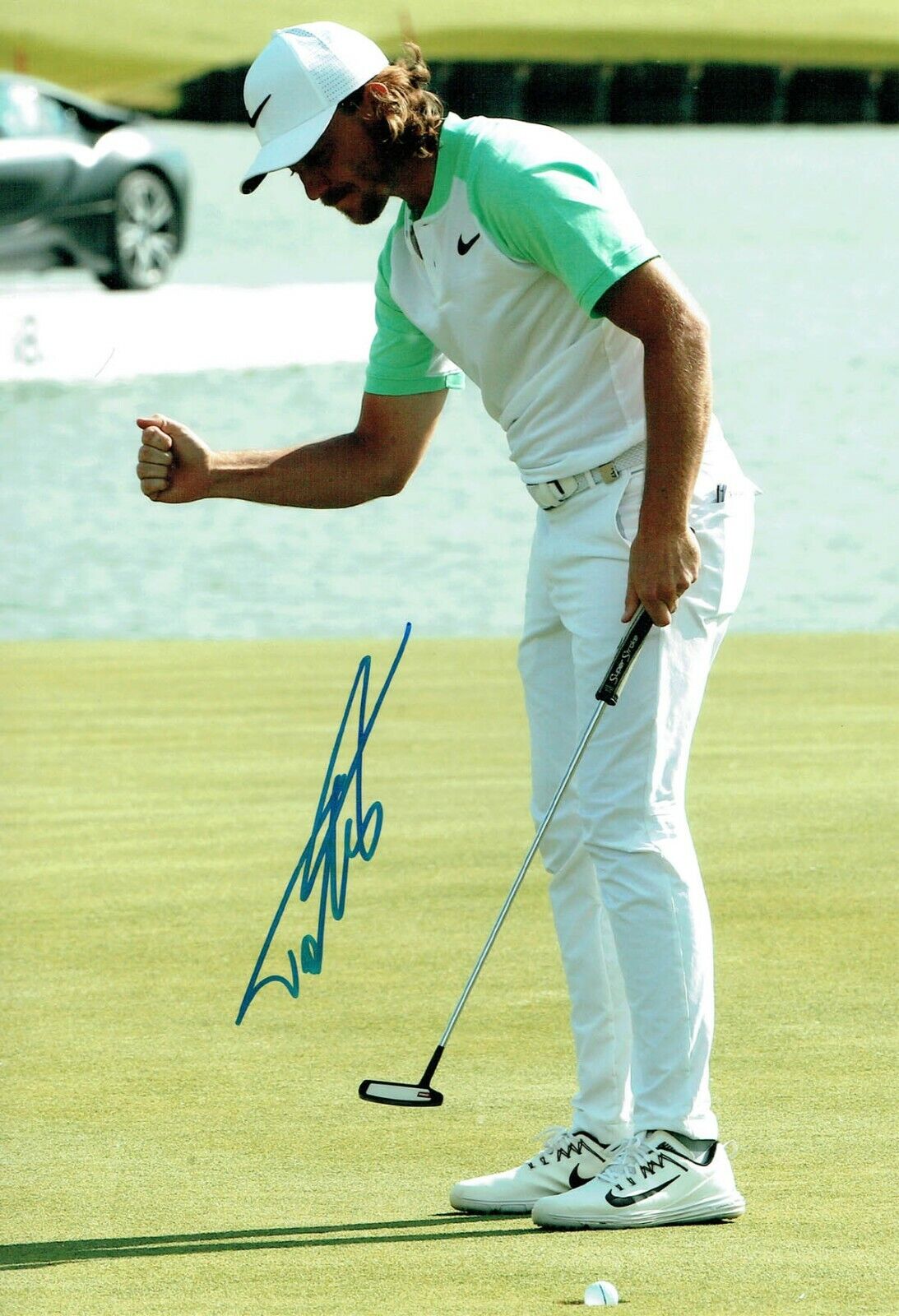 Tommy FLEETWOOD 12x8 Photo Poster painting 4 Signed Autograph GOLF AFTAL COA France Open Winner