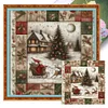 (Counted/Stamped)Santa Claus On The Road-11CT Cross Stitch 40*40cm/15.75*15.75in