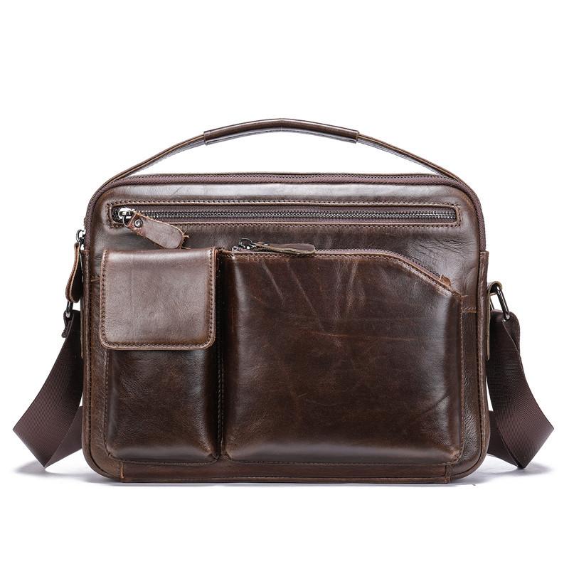 Mens Durable Business Casual Travel Messengers Bags Vintage Case