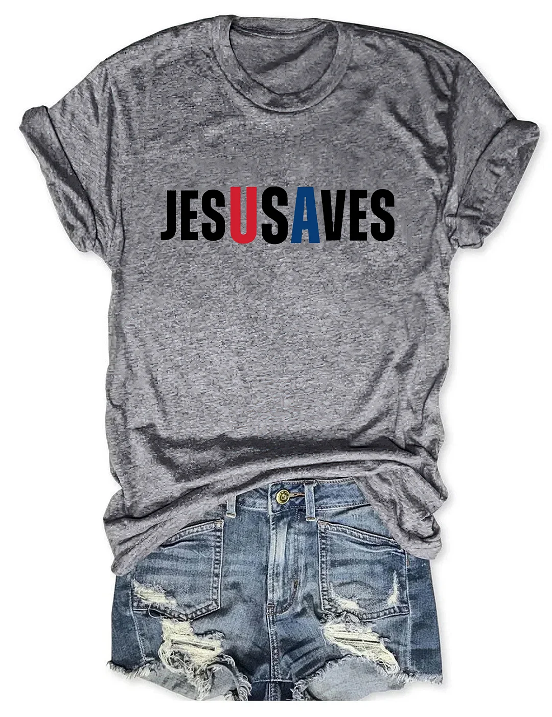 Jesus Saves USA T-shirt