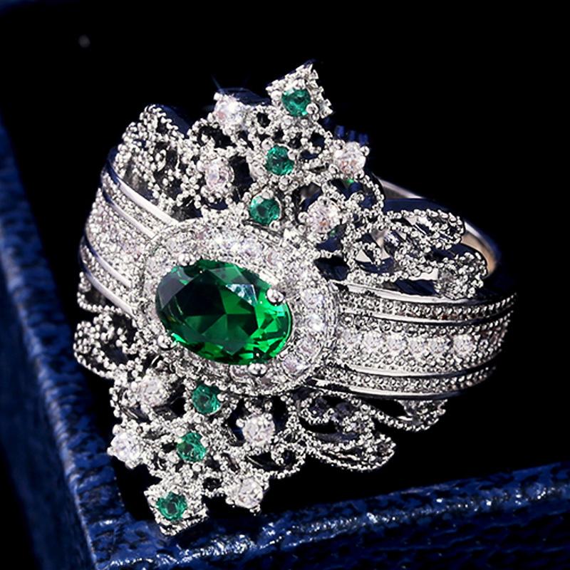 Ancient Egypt Luxury Crown Shaped Cocktail Party Rings | Oxredo Shop Ramadan Sale