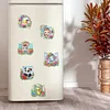 (US Local)6Pcs Acrylic  Animals Diamond Painting Fridge Magnet for Whiteboard