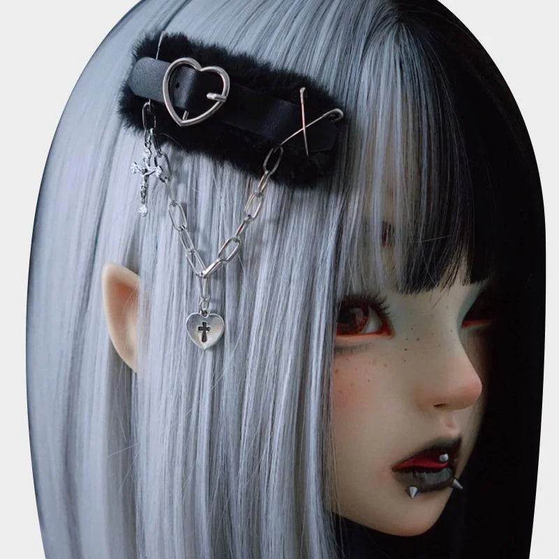Heartbeat Fur Hairpin