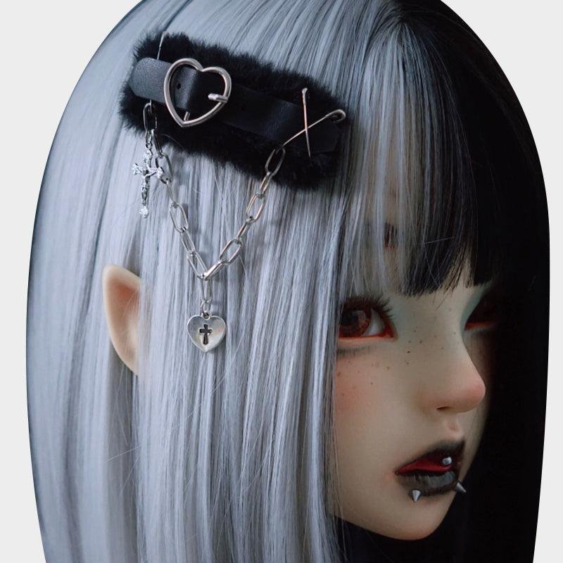 Heartbeat Fur Hairpin