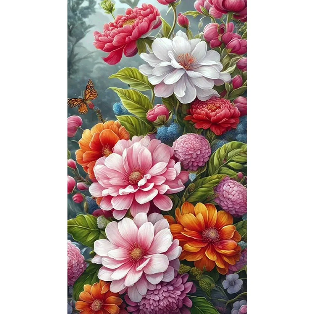 Partial AB Diamond Painting - Full Round Drill - Rose(Canvas|45*75cm)