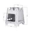 Pure Titanium Wood Stove Outdoor Portable Foldable Barbecue Stove