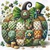 Pumpkin-Partial 11CT Stamped Cross Stitch Bead Embroidery 36*36cm/14.17*14.17in