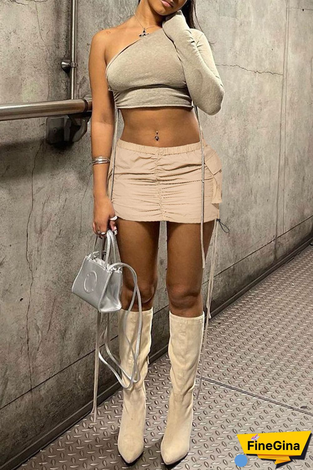 Black Casual Solid Basic Regular High Waist Conventional Solid Color Skirt