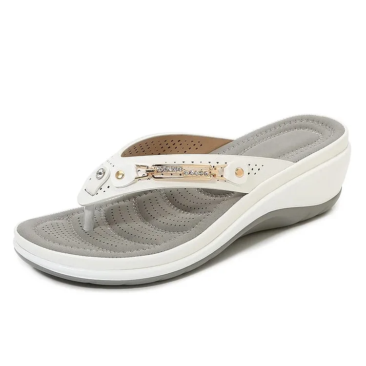 🔥Last day 48% OFF - Women's Arch Support Soft Cushion Flip Flops Thong Sandals Slippers