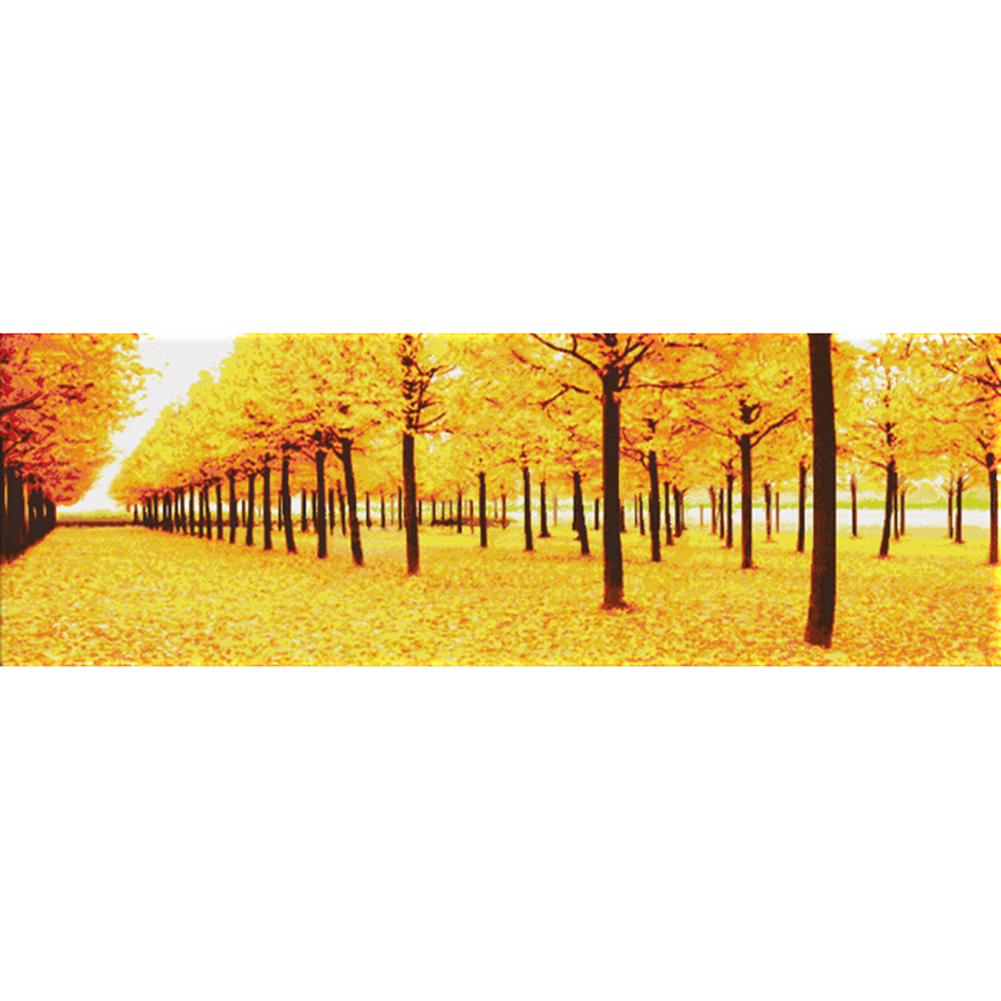 

Landscape - 14CT Stamped Cross Stitch - 155*57CM, 501 Original