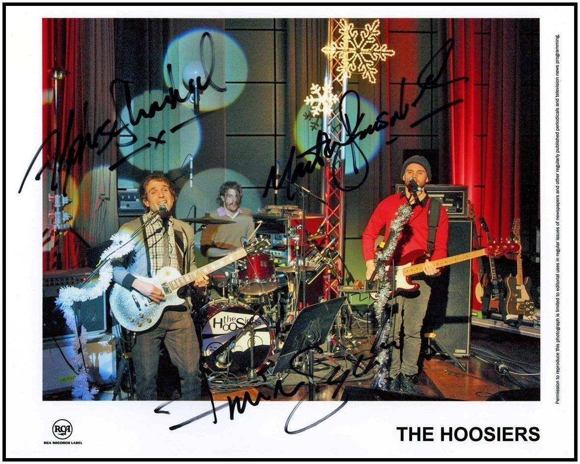 The Hoosiers SIGNED AUTOGRAPHED 10 X 8