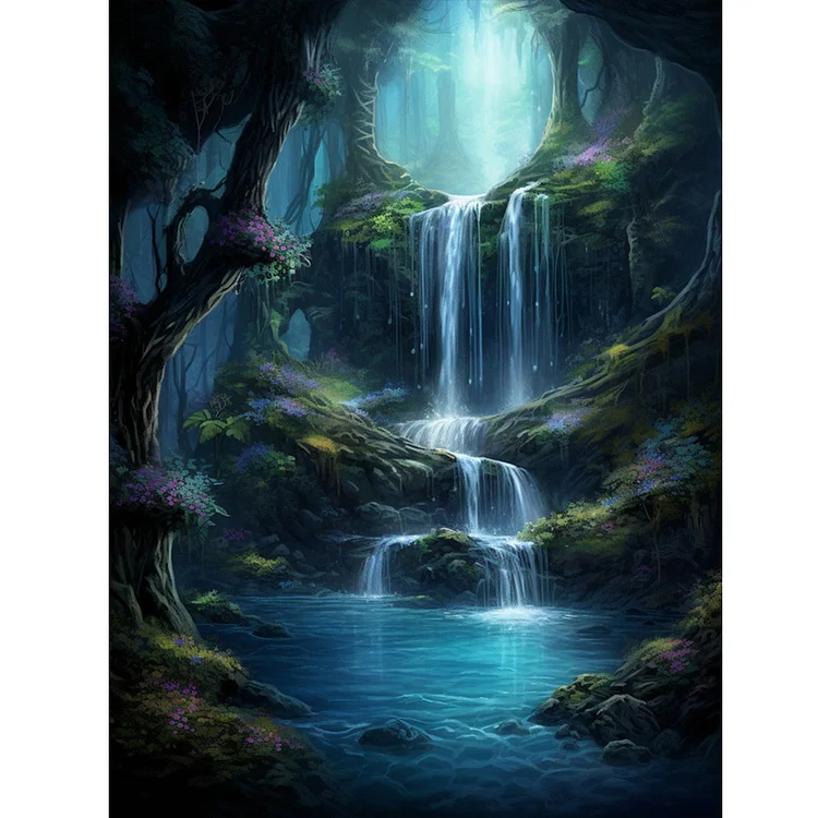 Deep Secret Realm 30*40CM (Canvas) Full Round Drill Diamond Painting gbfke