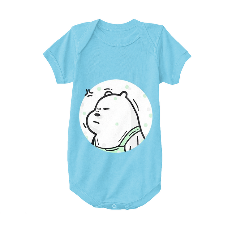 Angry Ice Bear, We Bare Bears Baby Onesie