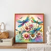 Diamond Painting-DIY Full Round Drill Flowers Dragonfly