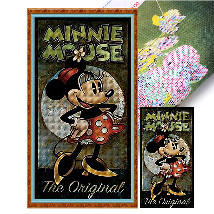 Disney Character-Minnie - Printed Cross Stitch 11CT 30*55CM